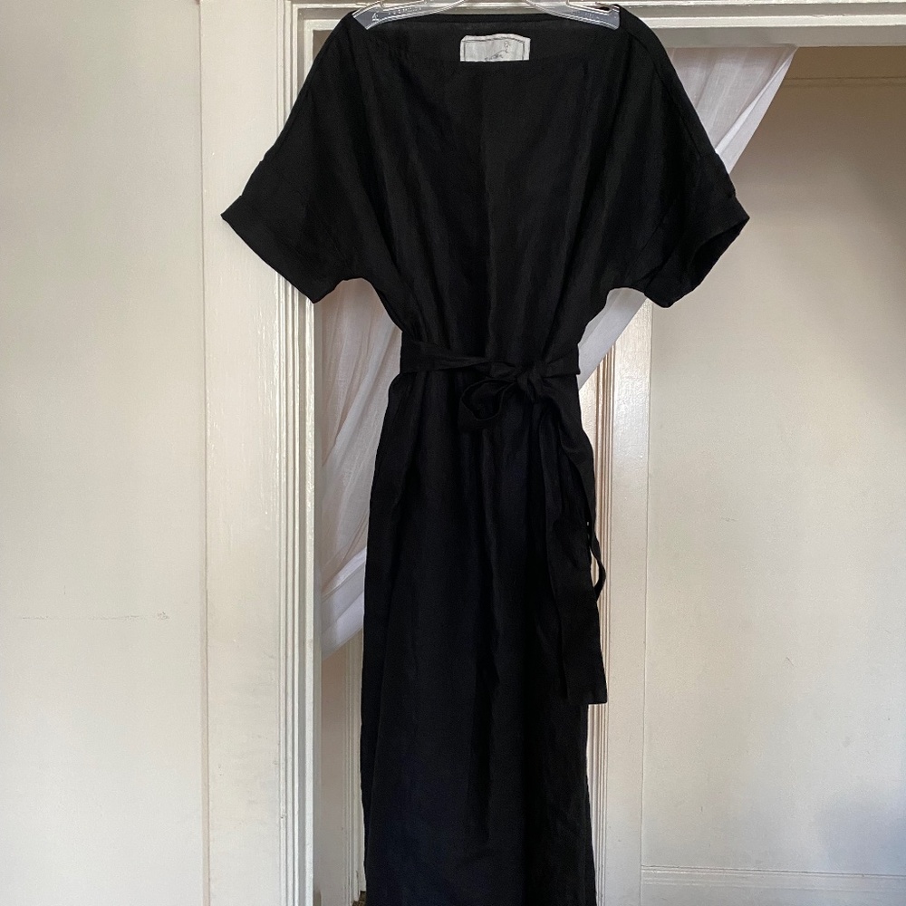 NPL maxi Drop Shoulder Dress in black